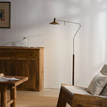 Aurelia Vintage Gold Floor Lamp – Adjustable Mid-Century Reading Light