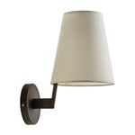 Modern Literary Iron Wall Sconce with Fabric Shade