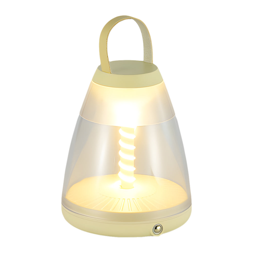 Lumina Spiral Portable LED Table Lamp – Rechargeable Ambient Light for Modern Interiors