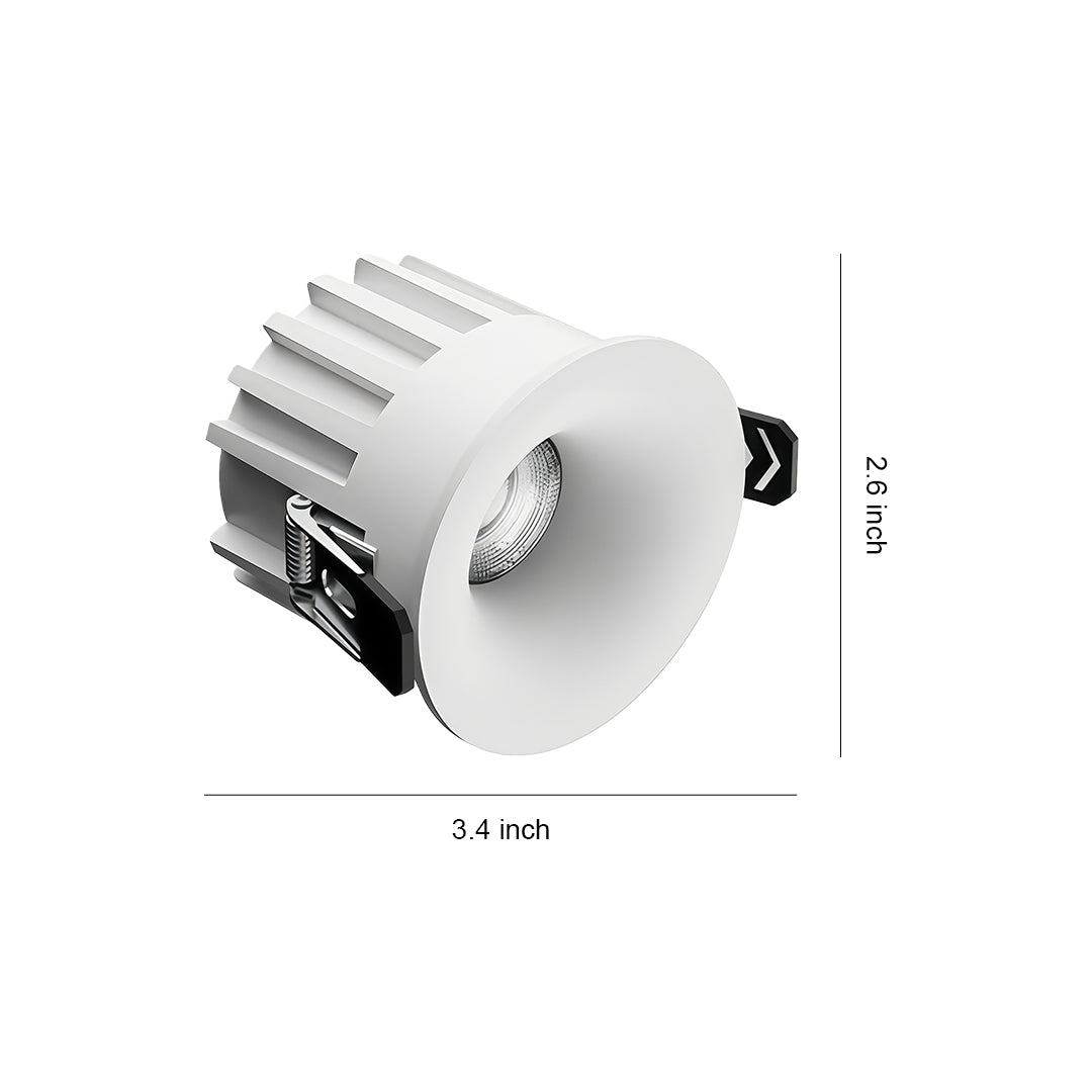 Trimless Recessed LED Downlight with Anti-Glare Deep Cup