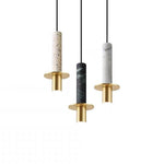 Cylindrical LED Pendant Light with Glass Shade for Modern Interiors