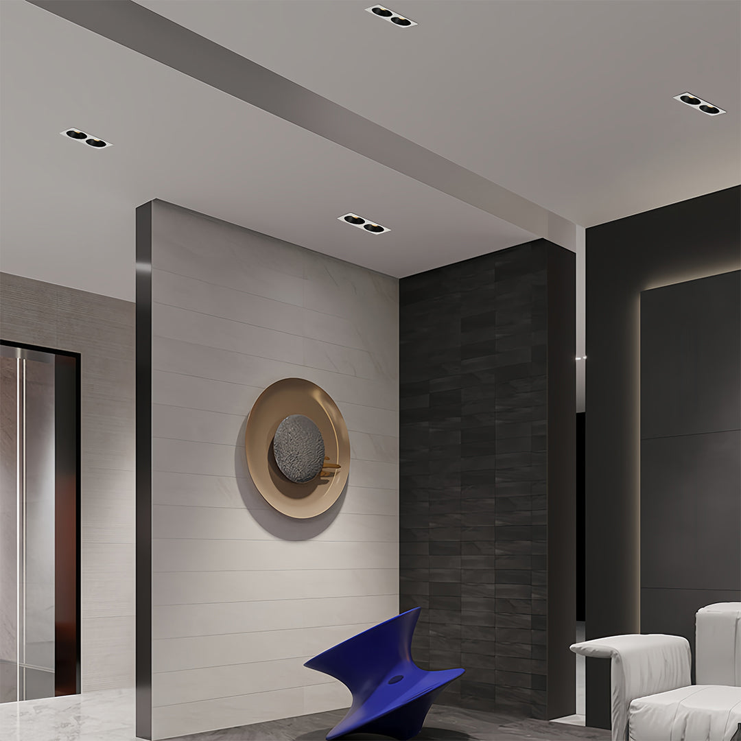 Modern Square Recessed Ceiling Light | Architectural LED Downlight