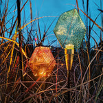 Lumière Diamond Path Light – Modern Landscape LED Bollard in Gold