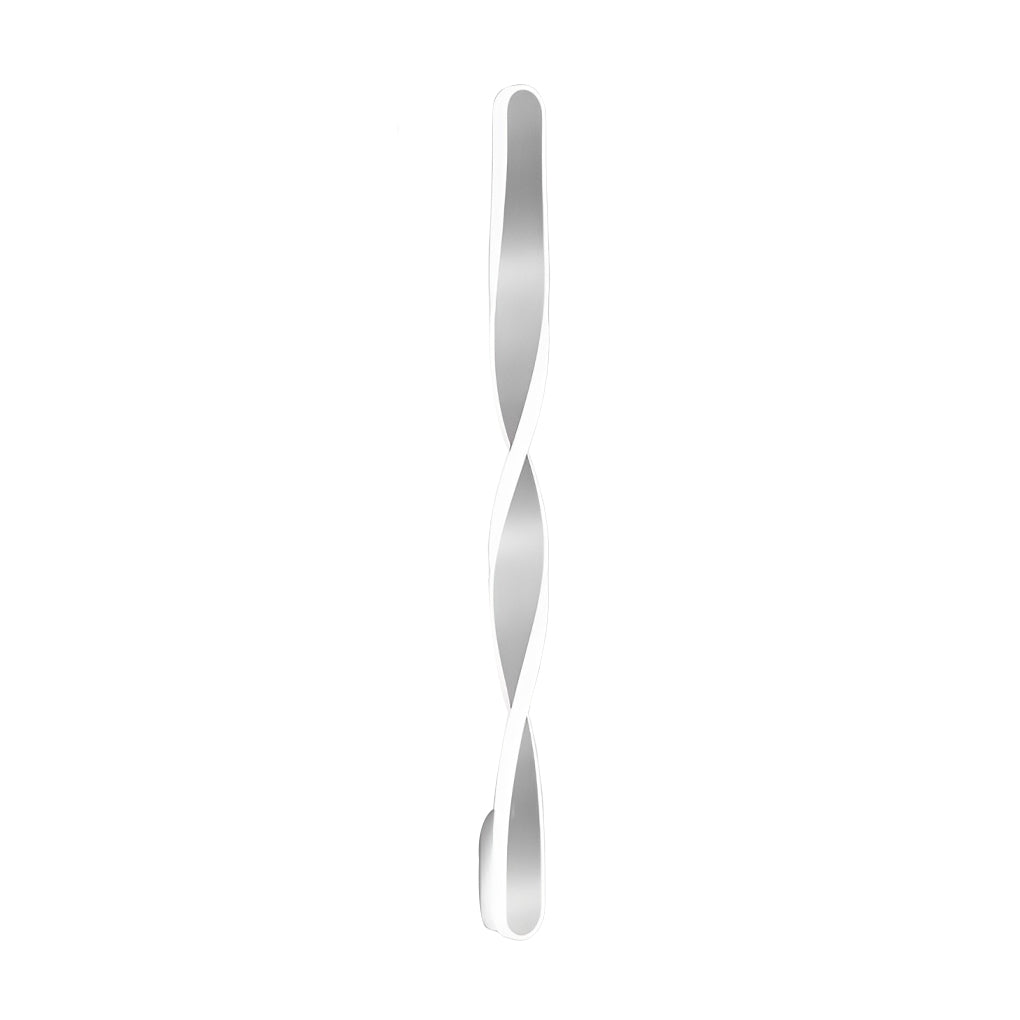 Twisted LED Wall Sconce | Modern Spiral Wall Light in Aluminum