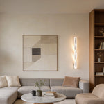 Twisted LED Wall Sconce | Modern Spiral Wall Light in Aluminum
