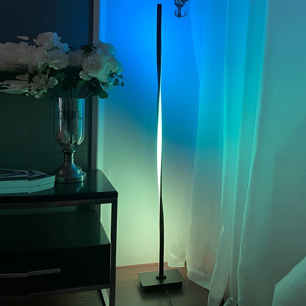 49 Inch Led Twisted Floor Lamp