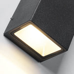 LumaWall Outdoor LED Wall Sconce — Up & Down Light for Modern Courtyards