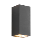 LumaWall Outdoor LED Wall Sconce — Up & Down Light for Modern Courtyards