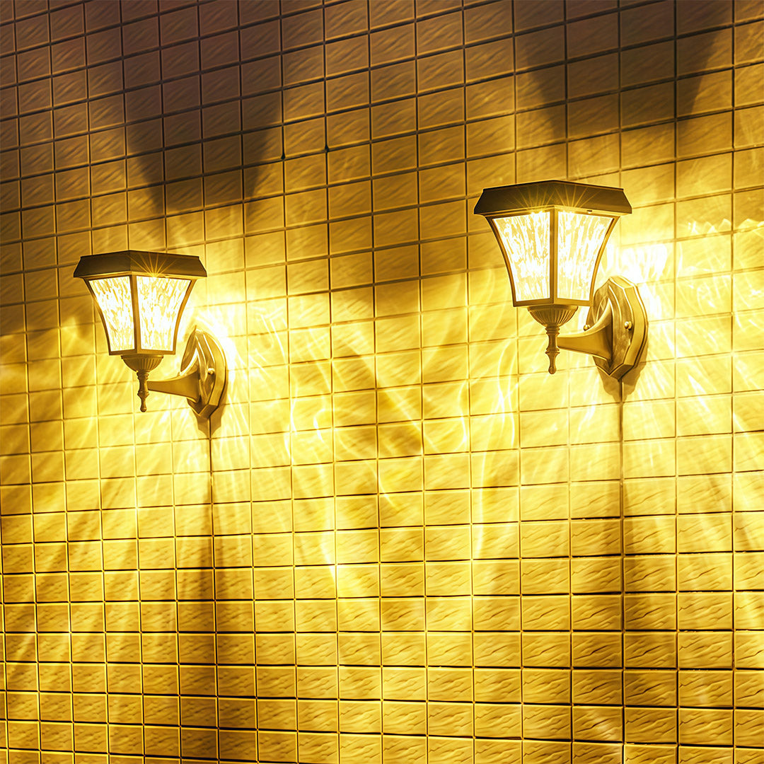 Aria Solar Wall Sconce — Modern Outdoor Lighting in Black Aluminum