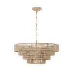 Zen-Inspired Japanese Chandelier with Natural Jute Rope – 6 or 8 Lights