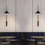 Modern Black Iron Wall Sconce with Glass Shade for Bedroom and Living Room