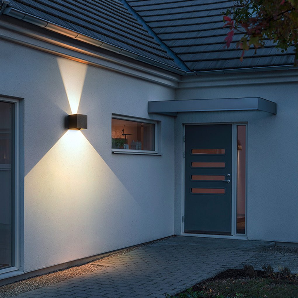 Two Way Luminous Outdoor Waterproof Led Wall Light With Adjustable Beam Angle