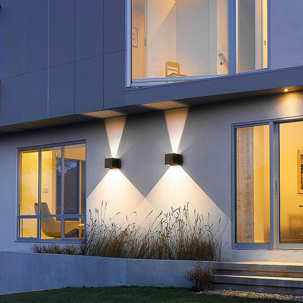 Two Way Luminous Outdoor Waterproof Led Wall Light With Adjustable Beam Angle
