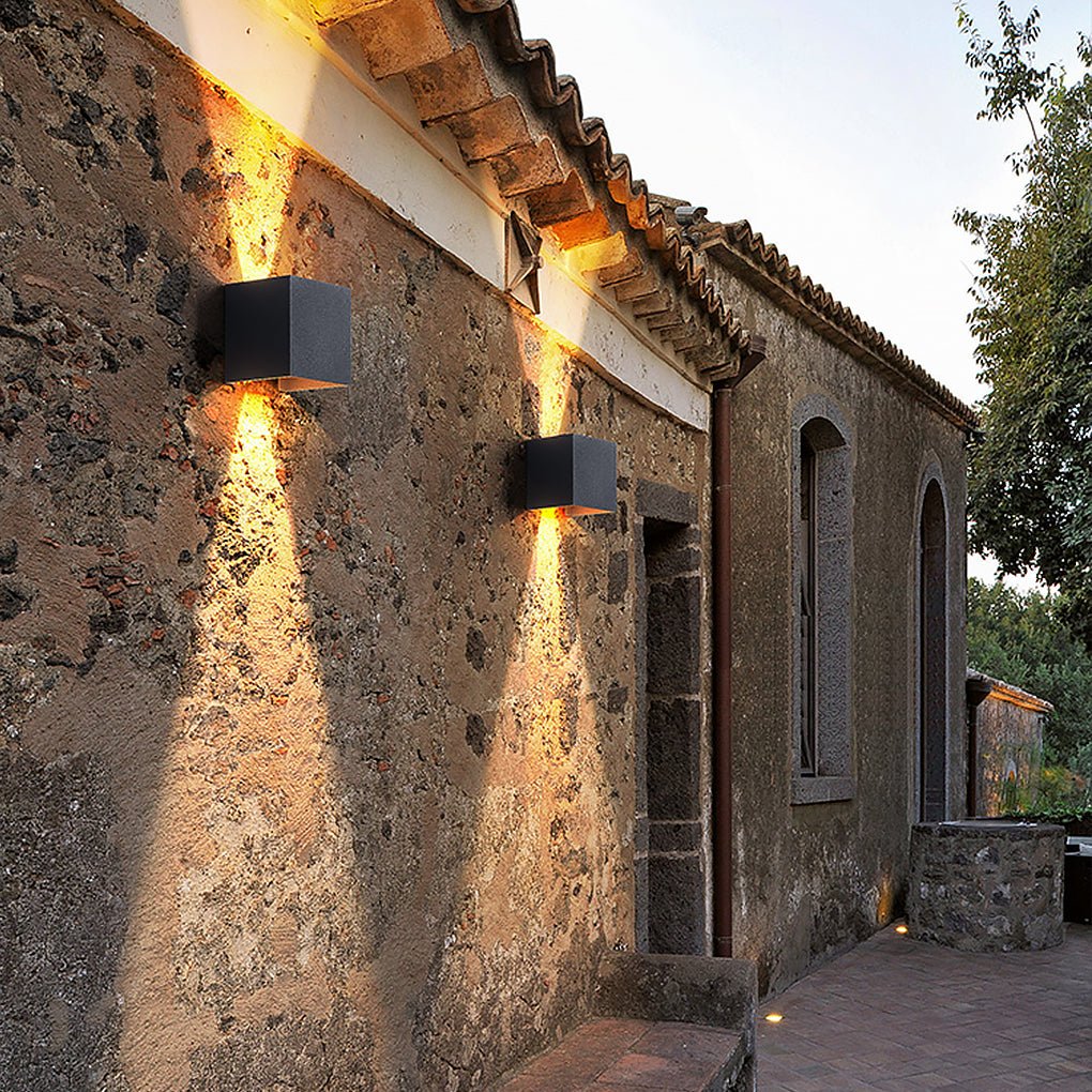 Two Way Luminous Outdoor Waterproof Led Wall Light With Adjustable Beam Angle
