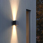 Two Way Luminous Outdoor Waterproof Led Wall Light With Adjustable Beam Angle
