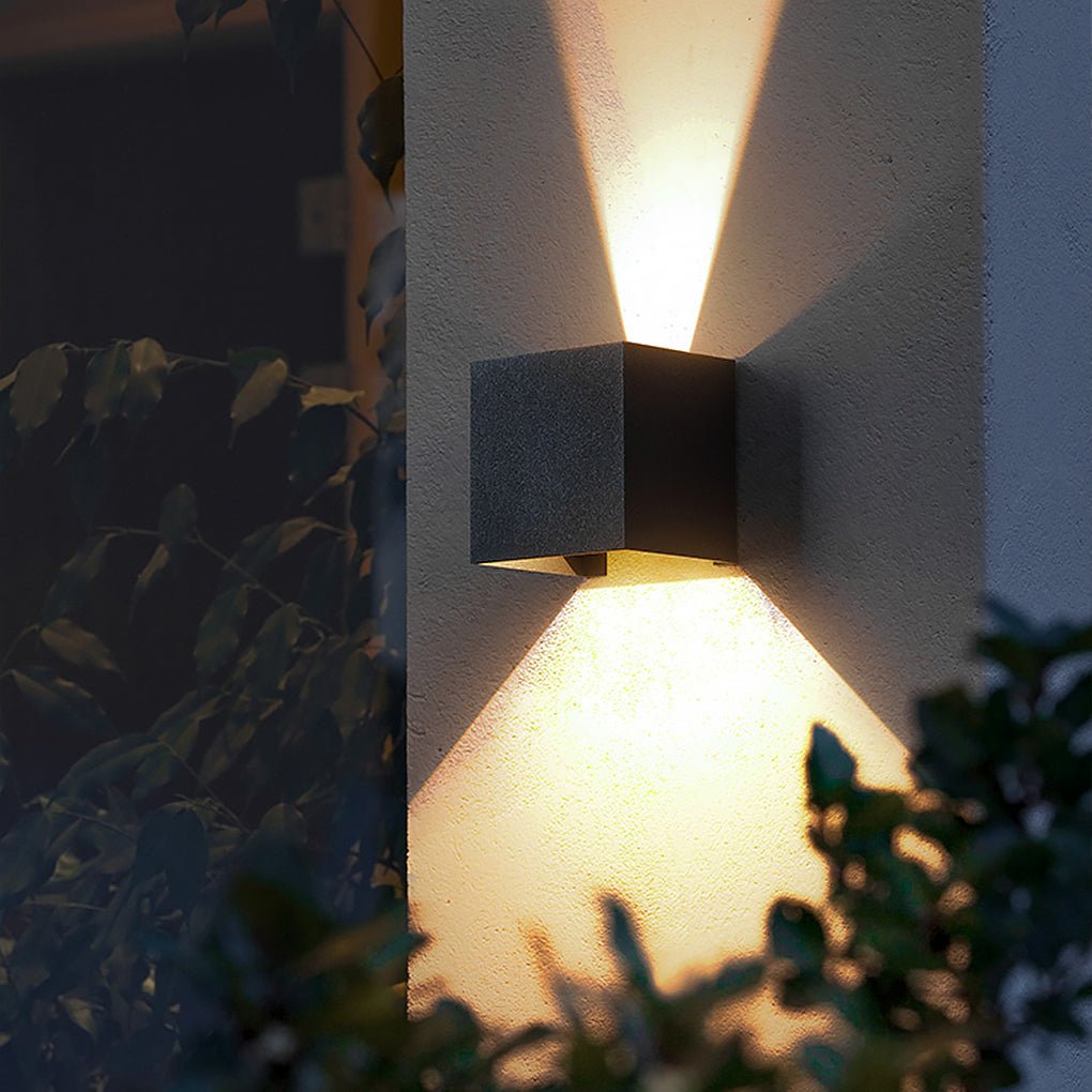 Two Way Luminous Outdoor Waterproof Led Wall Light With Adjustable Beam Angle