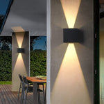 Two Way Luminous Outdoor Waterproof Led Wall Light With Adjustable Beam Angle