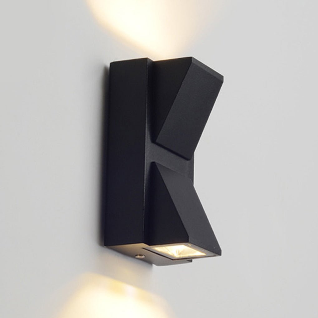 Waterproof Up Down K Type Black Led Outdoor Wall Lights