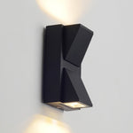 Waterproof Up Down K Type Black Led Outdoor Wall Lights