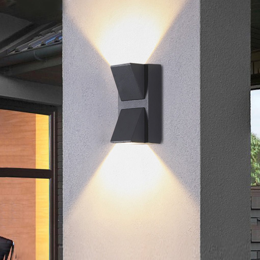 Waterproof Up Down K Type Black Led Outdoor Wall Lights