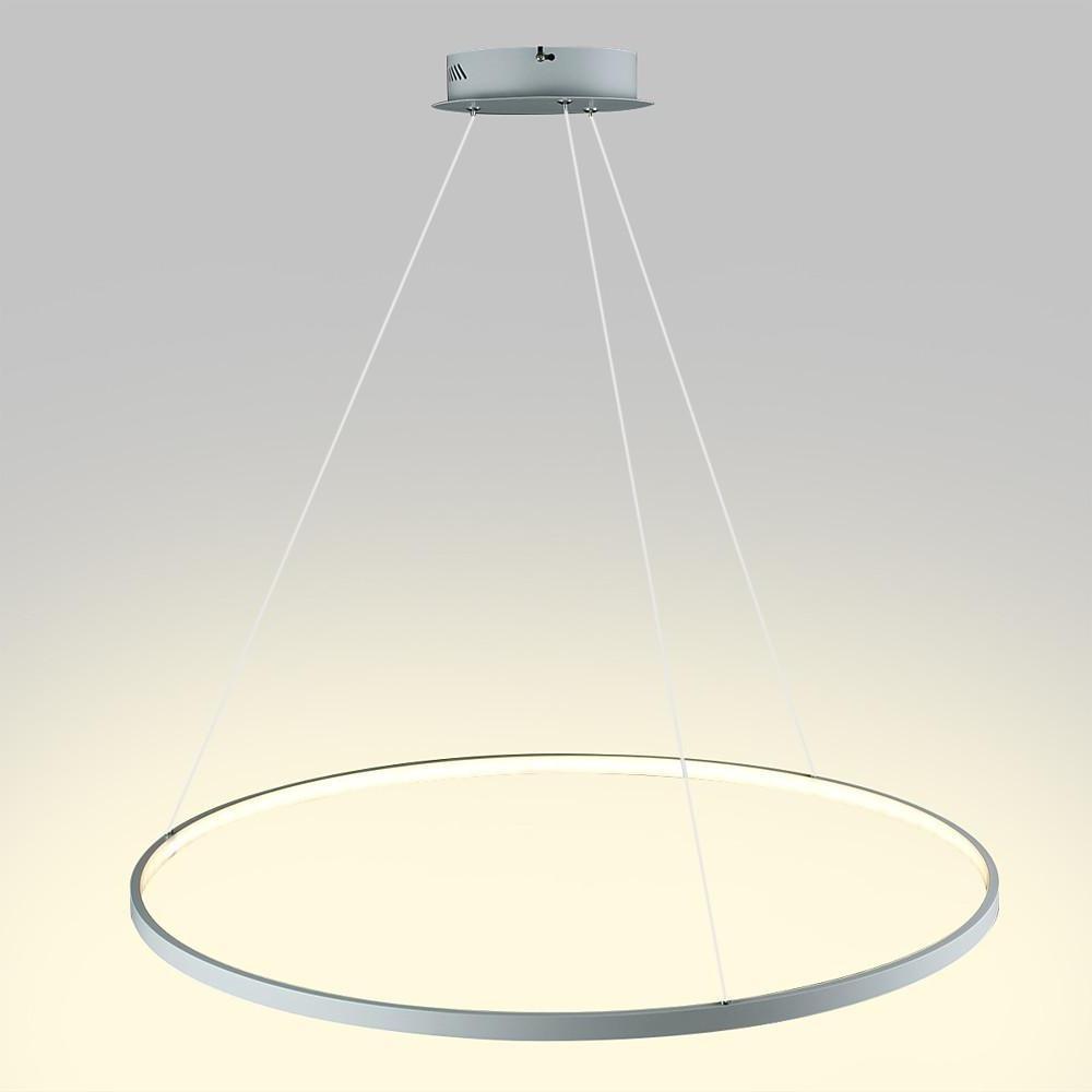Round Geometric 30 Watt Single Ring Integrated Led Modern Bedroom Pendant