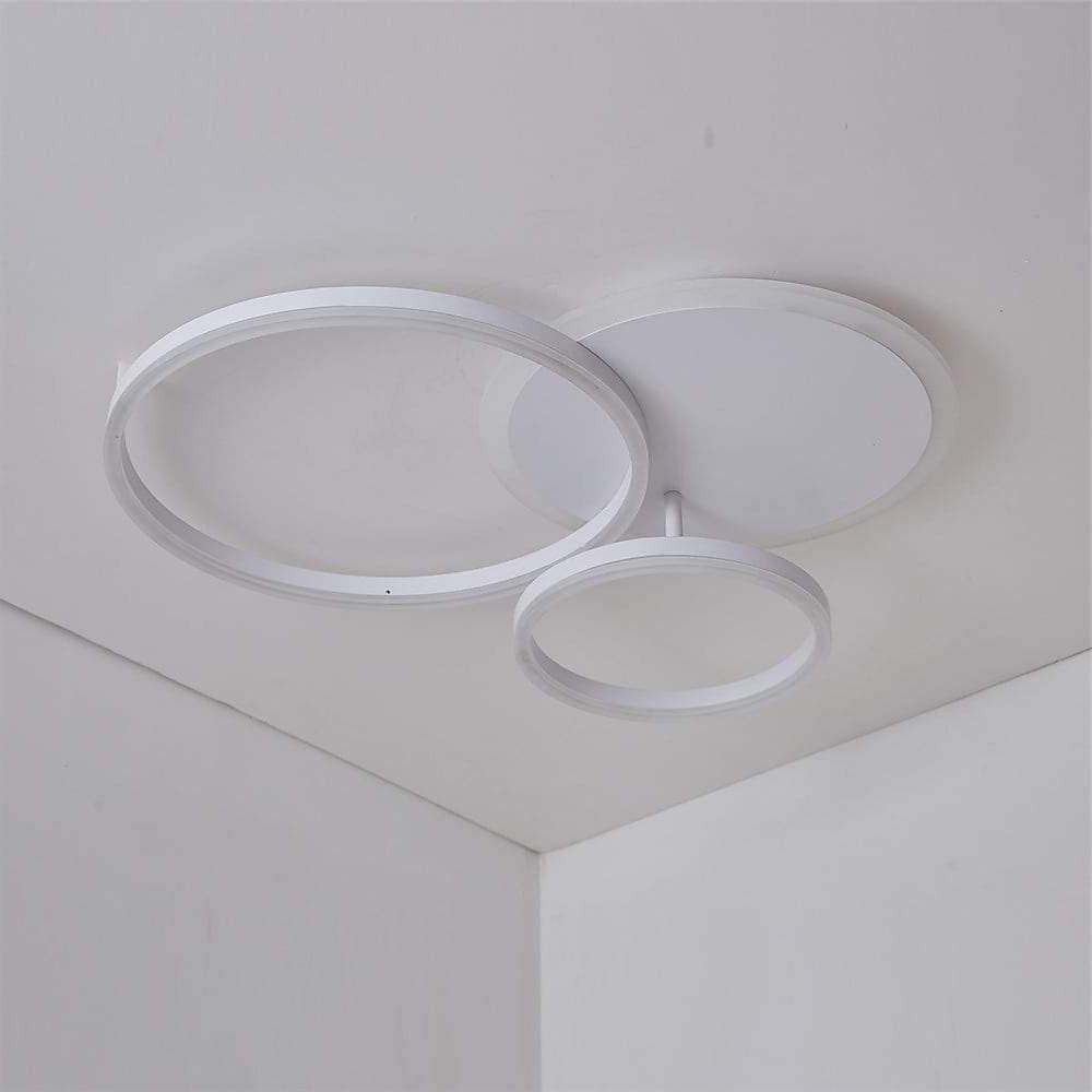 3 Layers Led Modern Circle Flush Mount Light 3 Color Dimmable 26X20