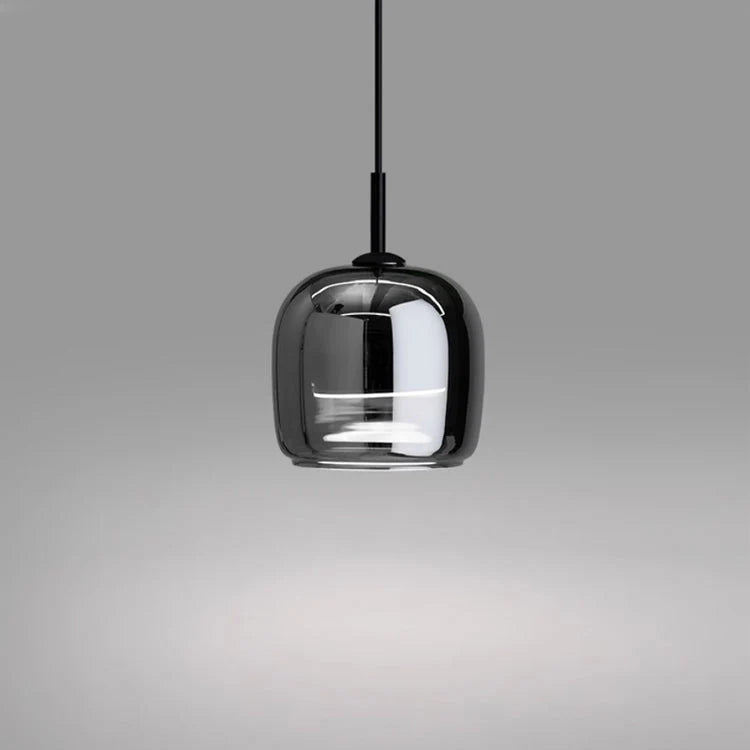 Modern Black Glass Pendant Light