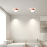 Modern Minimalist Round Flush Mount Ceiling Light with Acrylic Shade