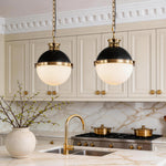 Classic Glass Globe Pendant Light with Adjustable Chain