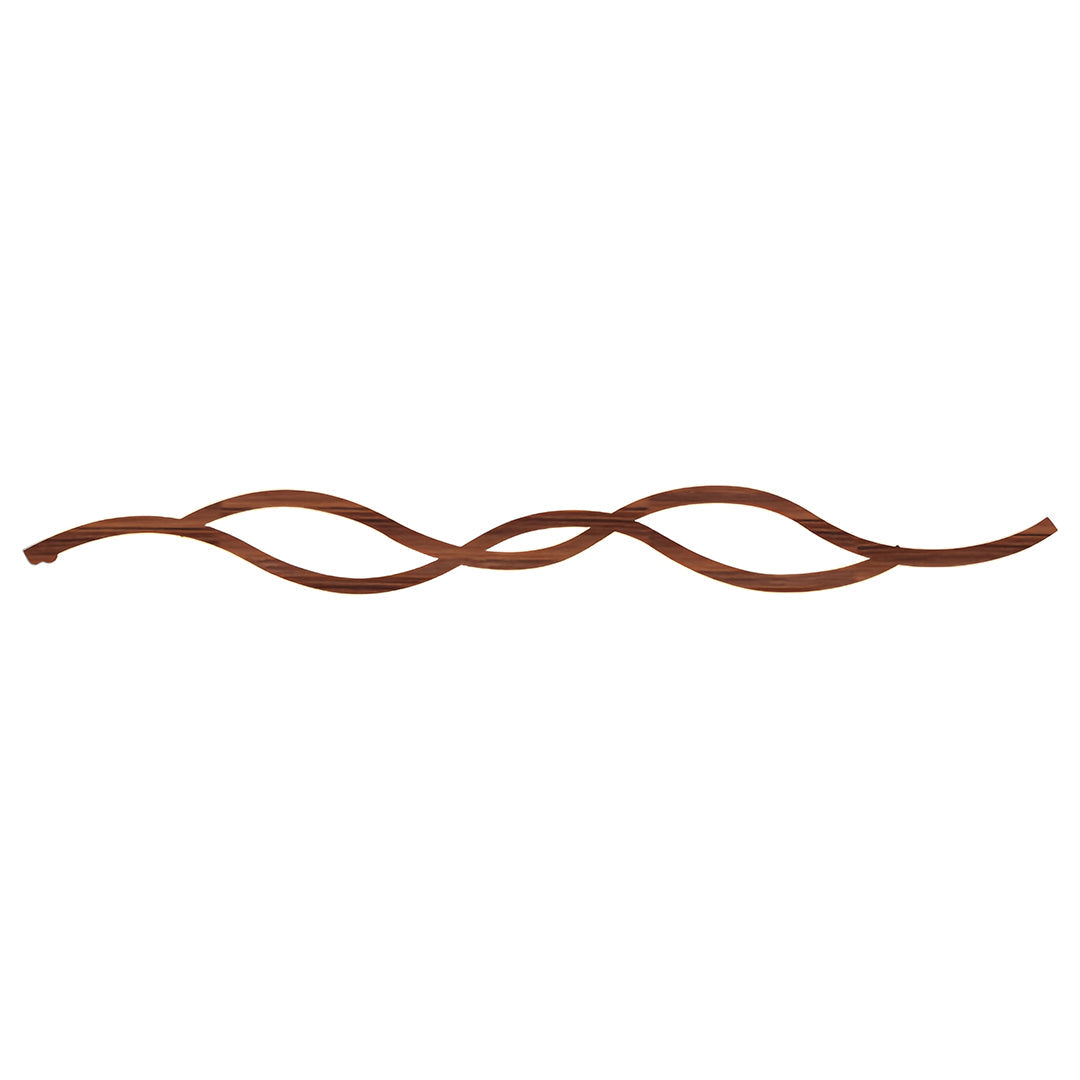 Modern Bedside Wall Sconce with Wavy Silicone Shade in Walnut or Black