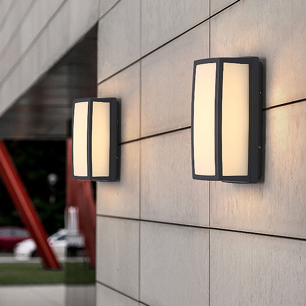 Unique Double Layer Lampshade Waterproof Outdoor Led Wall Lamp For Villa Courtyard Balcony