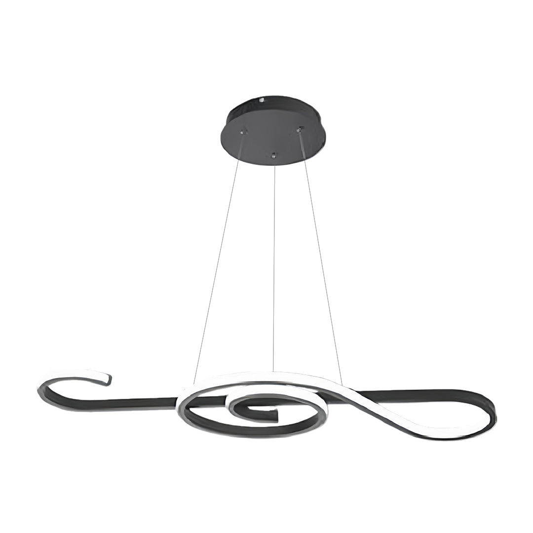 Rhapsody Linear LED Chandelier – Modern Minimalist Pendant Light for Dining & Living Spaces