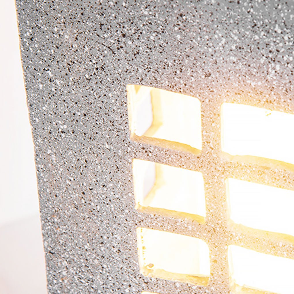 Sculptural Stone-Effect LED Landscape Pillar Light for Courtyards & Walkways