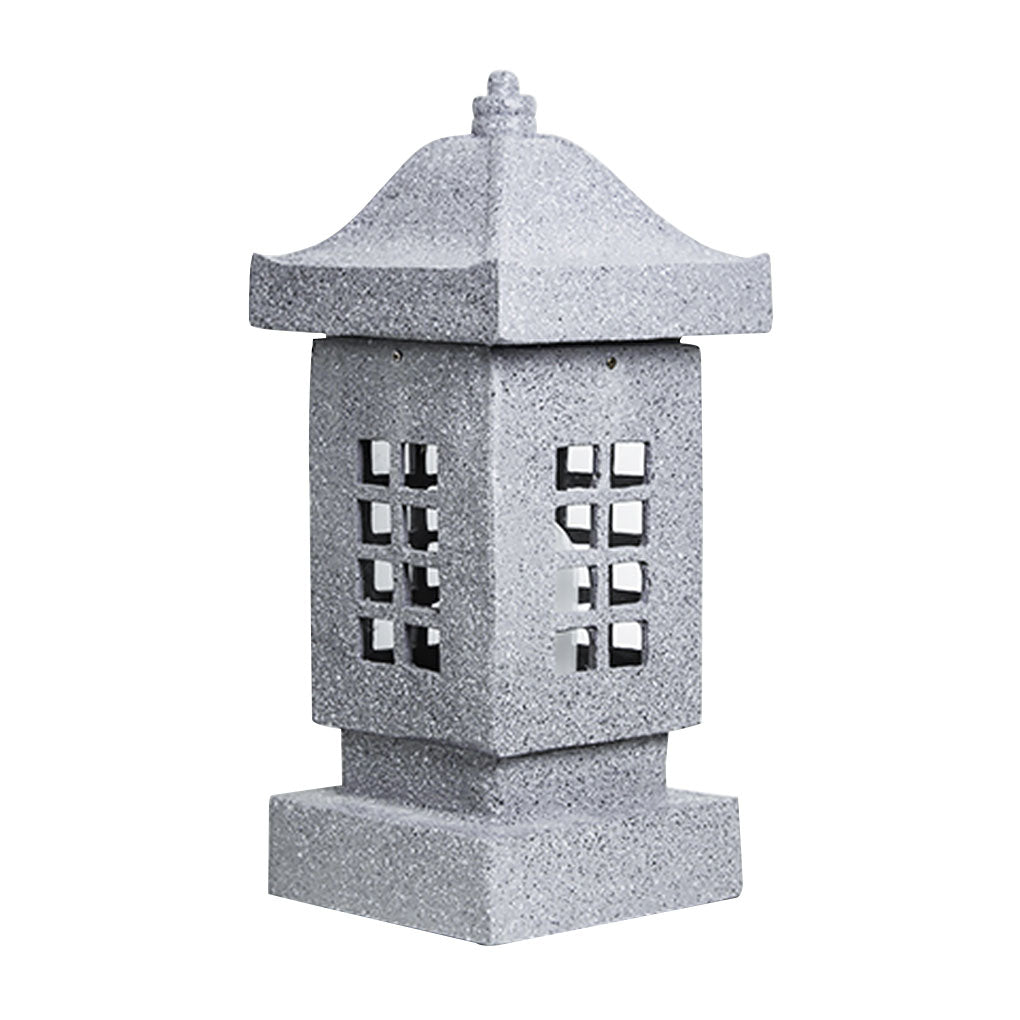 Sculptural Stone-Effect LED Landscape Pillar Light for Courtyards & Walkways
