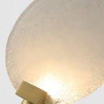 Lumière Round Glass Wall Sconce in Bronze for Modern Interiors