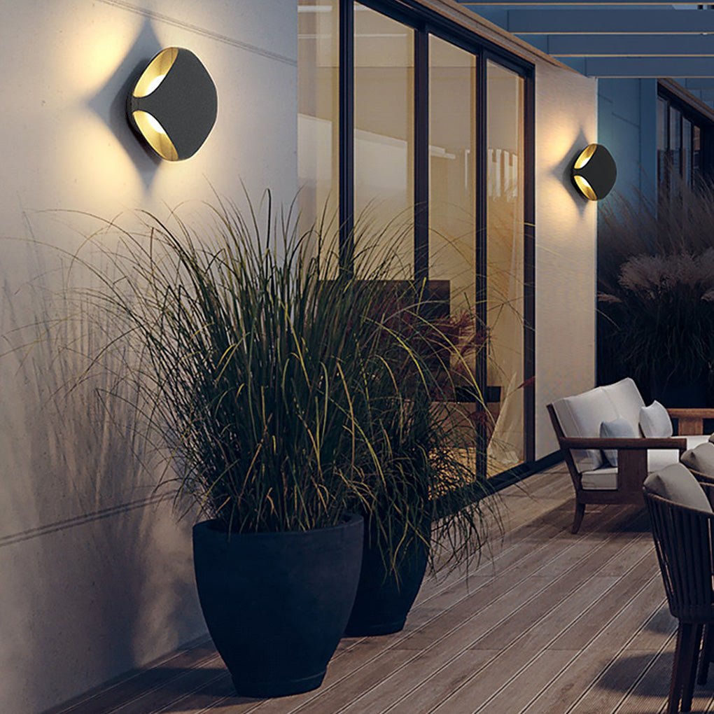 Unique Side Emitting Outdoor Waterproof Led Wall Light Two Installation Ways