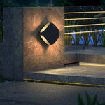 Unique Side Emitting Outdoor Waterproof Led Wall Light Two Installation Ways