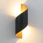 Lumen Spiral LED Outdoor Wall Sconce, Two-Way Illumination for Modern Facades
