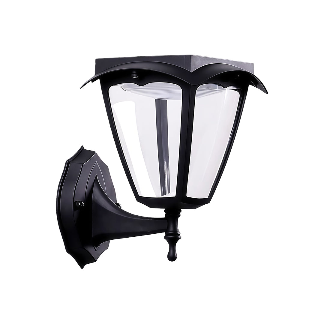 Modern Outdoor Wall Sconce with Solar Powered LED Lighting