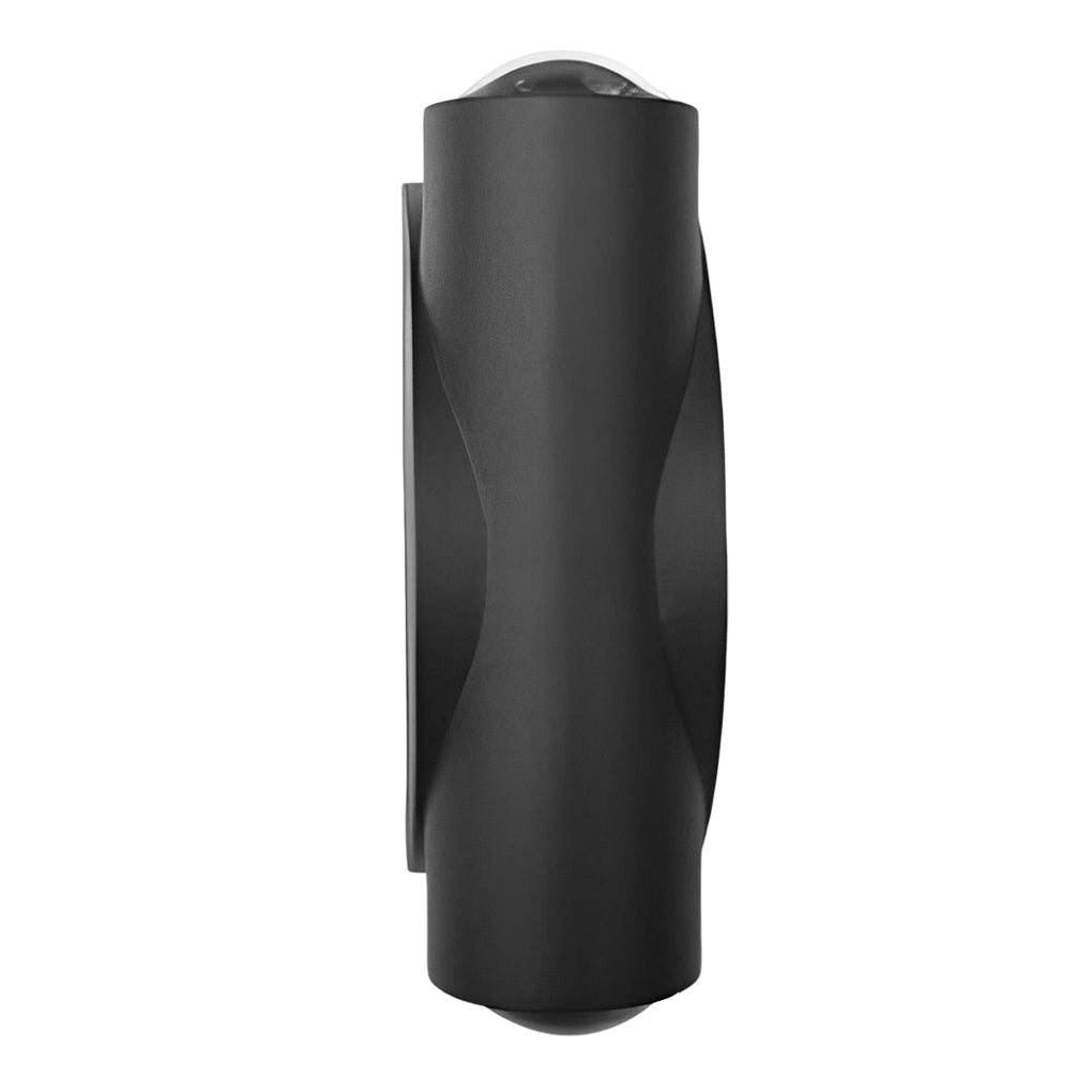 Modern LED Wall Washer Light – Black Aluminum Up & Down Outdoor Sconce
