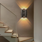Modern LED Wall Washer Light – Black Aluminum Up & Down Outdoor Sconce