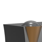 Modern Outdoor Up Down Wall Sconce with LED Lighting