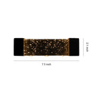 Lumière Cascade Outdoor Crystal Up Down Wall Light in Black Aluminum