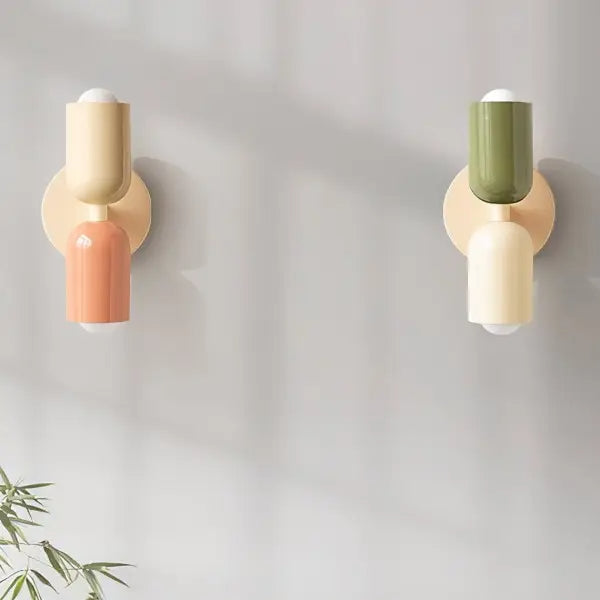 Two Color Candle Wall Light
