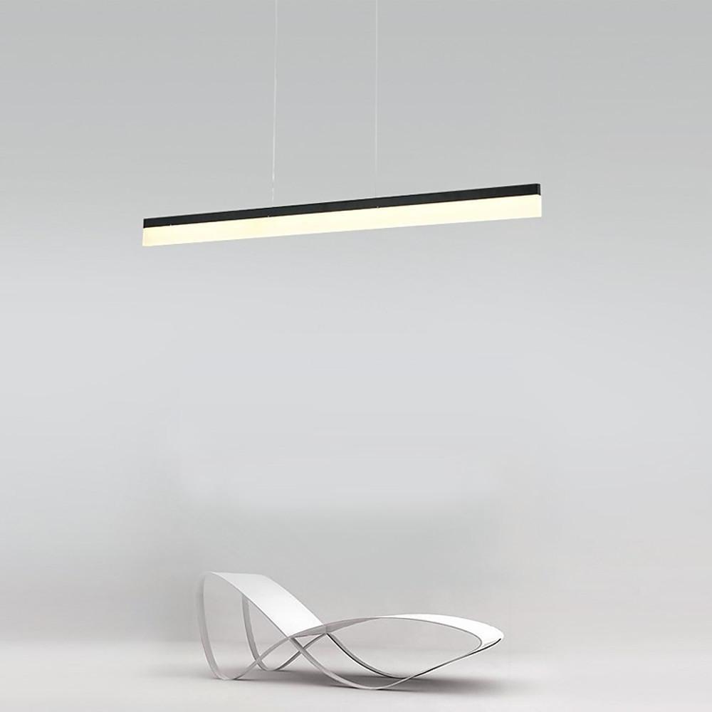 Linear LED Pendant Light in Aluminum and Acrylic for Modern Interiors