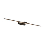 Copper Linear LED Vanity Light with Adjustable Rotating Shade