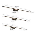 Copper Linear LED Vanity Light with Adjustable Rotating Shade