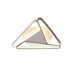 Modern Geometric LED Flush Mount Ceiling Light for Living Room and Bedroom