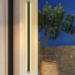 Modern Linear LED Outdoor Wall Light in Black