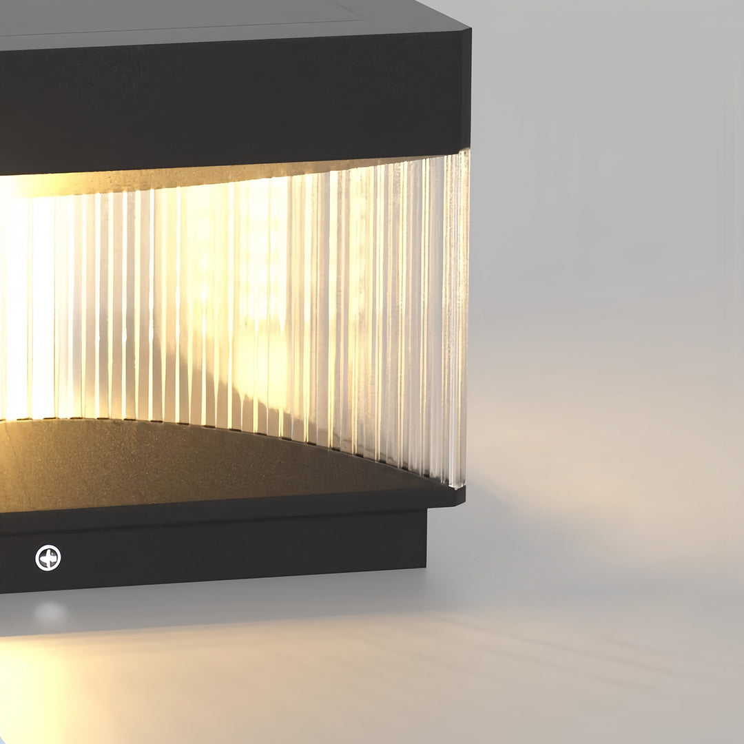 Modern Square Pillar Lights for Outdoor Spaces – IP65 Waterproof LED Post Lights in Black